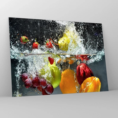 Schilderen op glas - Fruit verfrissing - 70x50 cm