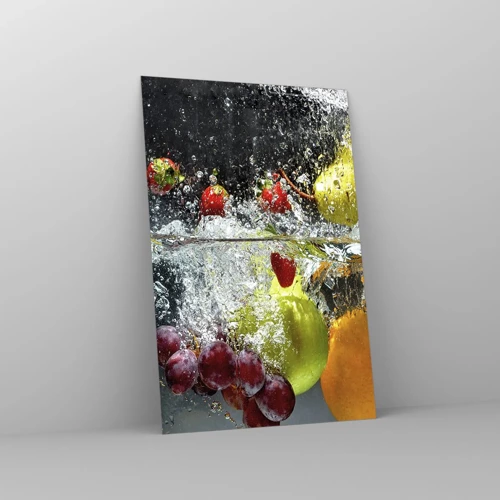 Schilderen op glas - Fruit verfrissing - 80x120 cm