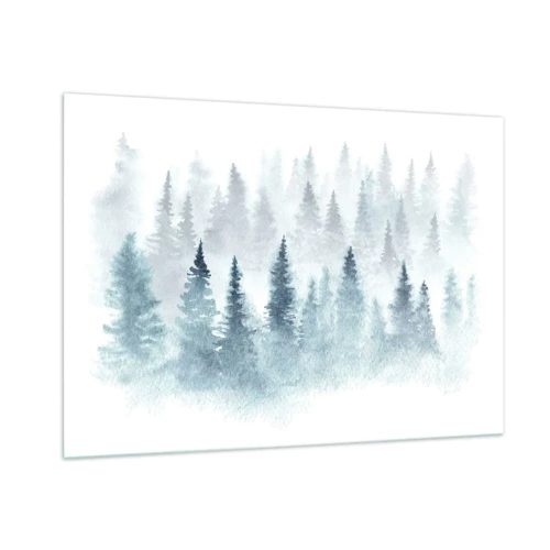 Schilderen op glas - Gehuld in mist - 100x70 cm