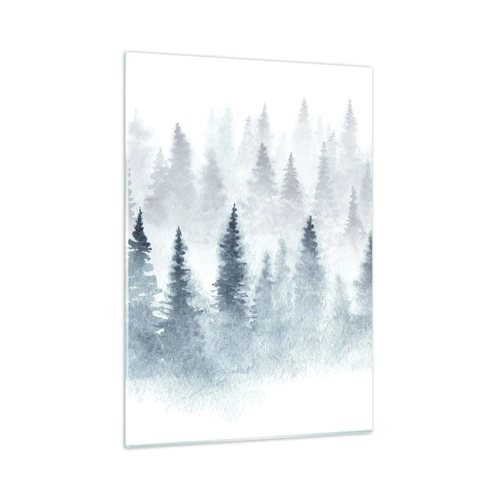 Schilderen op glas - Gehuld in mist - 50x70 cm