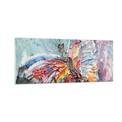 Schilderen op glas - Geschilderd door de natuur - 100x40 cm