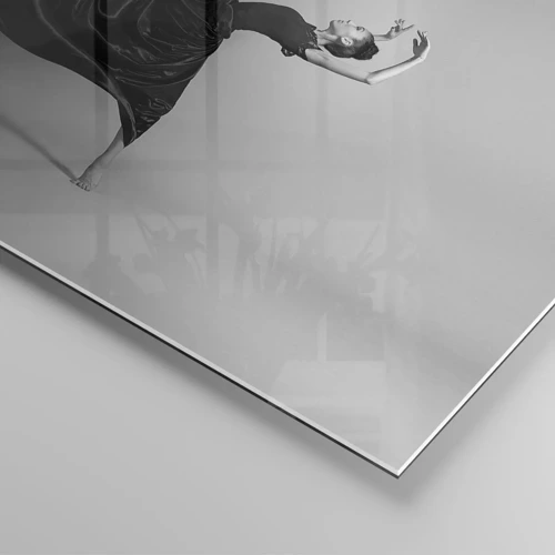 Schilderen op glas - Gevleugeld door muziek - 120x80 cm