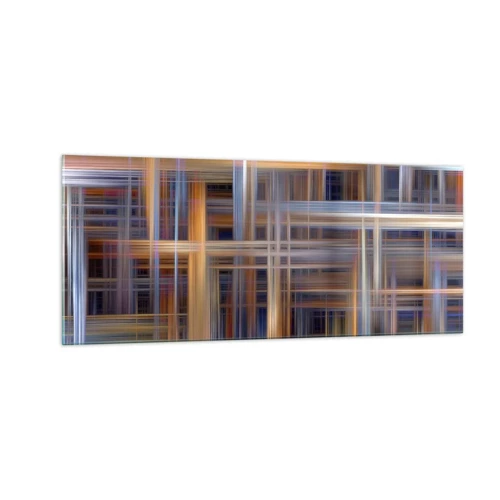Schilderen op glas - Geweven van licht - 100x40 cm