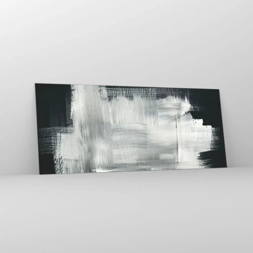 Schilderen op glas - Geweven van verticaal en horizontaal - 120x50 cm
