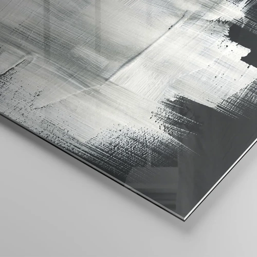 Schilderen op glas - Geweven van verticaal en horizontaal - 120x80 cm