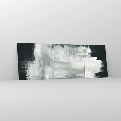 Schilderen op glas - Geweven van verticaal en horizontaal - 140x50 cm