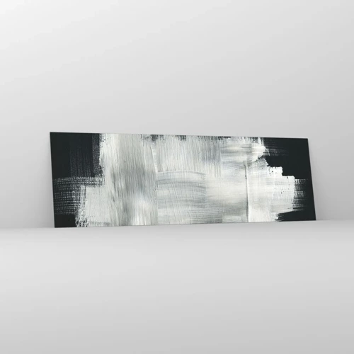 Schilderen op glas - Geweven van verticaal en horizontaal - 160x50 cm