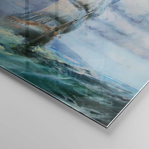 Schilderen op glas - Goede wind - 40x40 cm