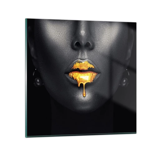 Schilderen op glas - Goldmouth - 40x40 cm