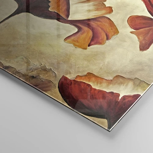 Schilderen op glas - Golvend weiland - 140x50 cm
