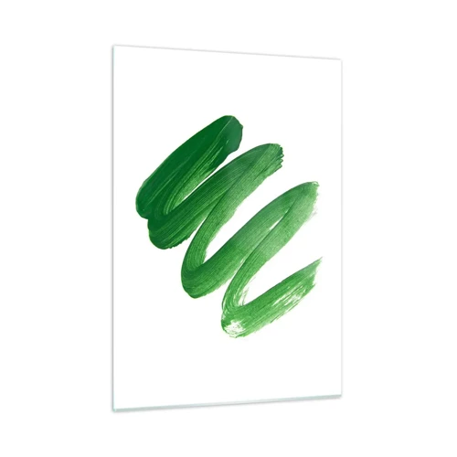 Schilderen op glas - Groene grap - 50x70 cm