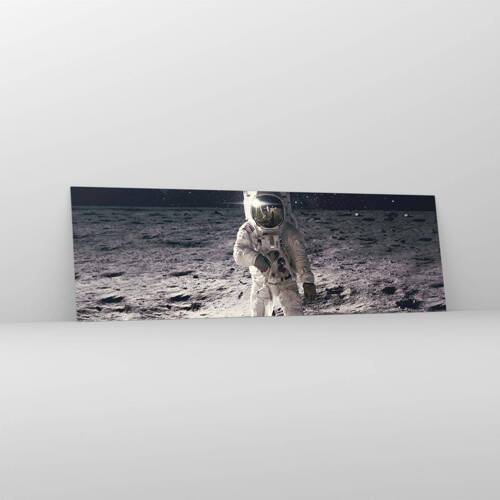Schilderen op glas - Groetjes van de maan - 160x50 cm