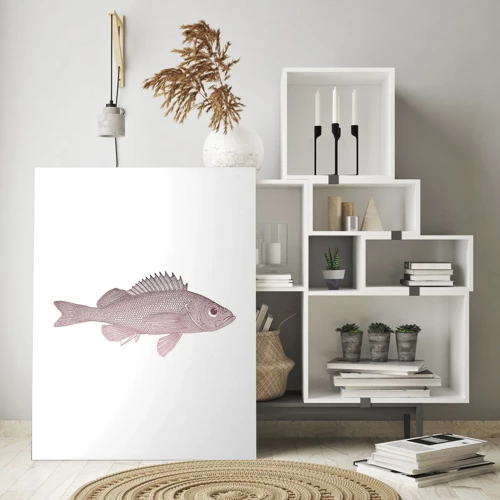 Schilderen op glas - Grote ogen vis - 50x70 cm