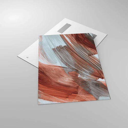 Schilderen op glas - Herfst en winderige abstractie - 70x100 cm