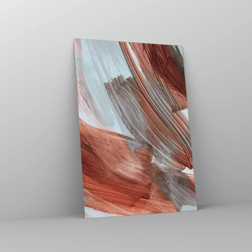Schilderen op glas - Herfst en winderige abstractie - 70x100 cm