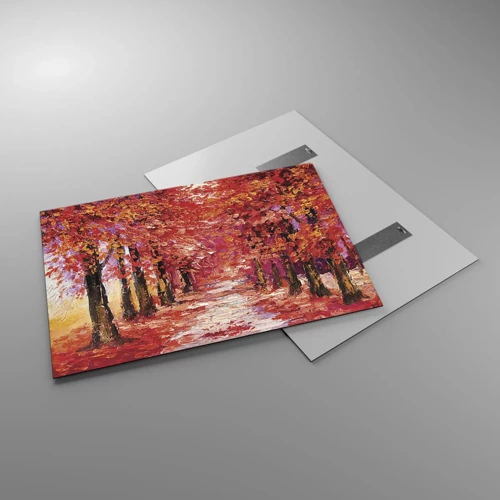 Schilderen op glas - Herfst impressie - 100x70 cm