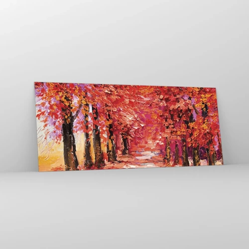 Schilderen op glas - Herfst impressie - 120x50 cm