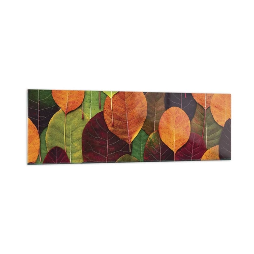Schilderen op glas - Herfst mozaïek - 160x50 cm