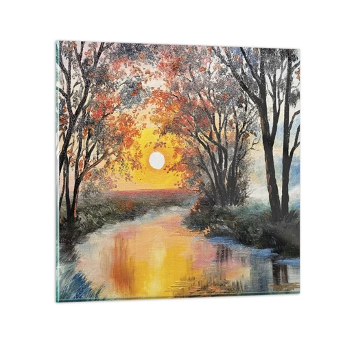 Schilderen op glas - Herfst vibes - 40x40 cm