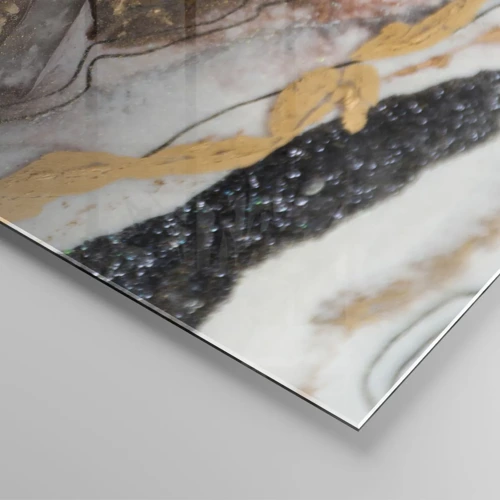 Schilderen op glas - Het element aarde - 120x50 cm