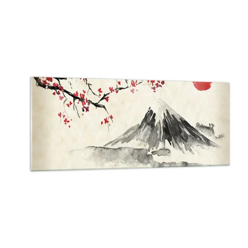 Schilderen op glas - Houd van Japan - 100x40 cm