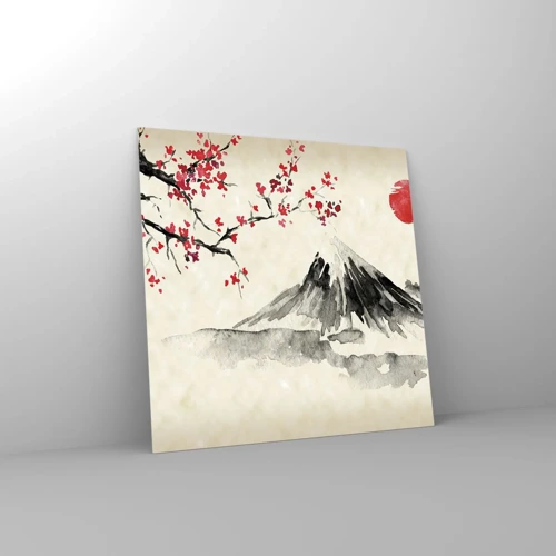 Schilderen op glas - Houd van Japan - 50x50 cm