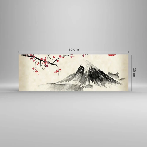 Schilderen op glas - Houd van Japan - 90x30 cm