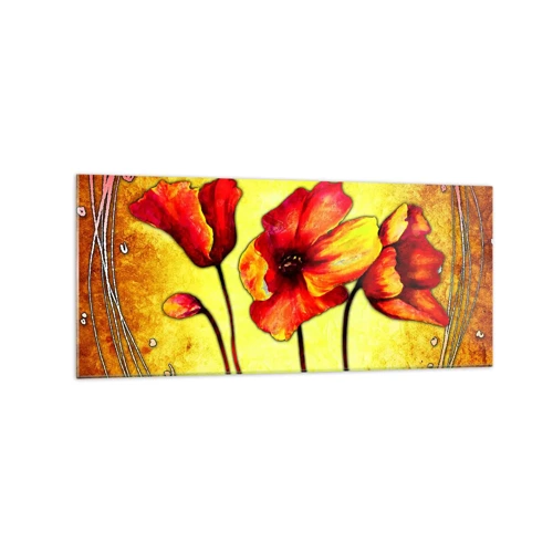 Schilderen op glas - In Art Nouveau-decoraties - 120x50 cm