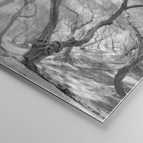 Schilderen op glas - In de olijfboomgaard - 100x70 cm
