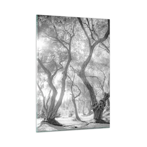 Schilderen op glas - In de olijfboomgaard - 50x70 cm