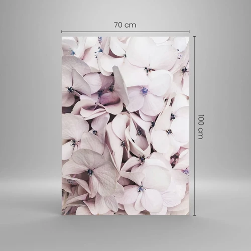 Schilderen op glas - In een vloed van bloemen - 70x100 cm