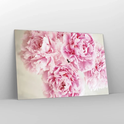 Schilderen op glas - In roze glamour - 120x80 cm