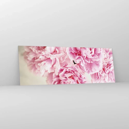 Schilderen op glas - In roze glamour - 140x50 cm