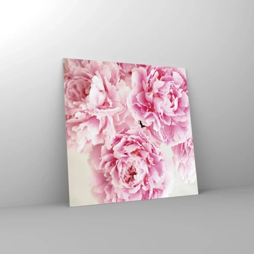 Schilderen op glas - In roze glamour - 30x30 cm