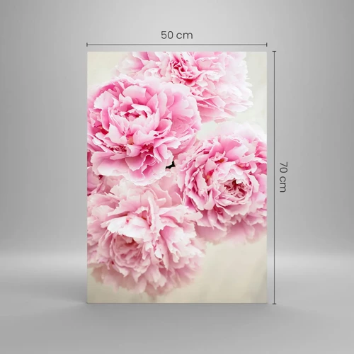 Schilderen op glas - In roze glamour - 50x70 cm