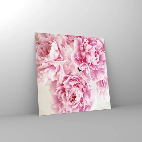 Schilderen op glas - In roze glamour - 60x60 cm