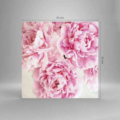 Schilderen op glas - In roze glamour - 70x70 cm