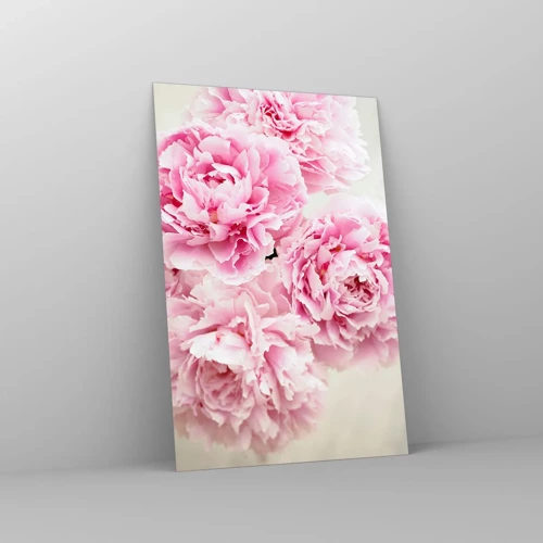 Schilderen op glas - In roze glamour - 80x120 cm