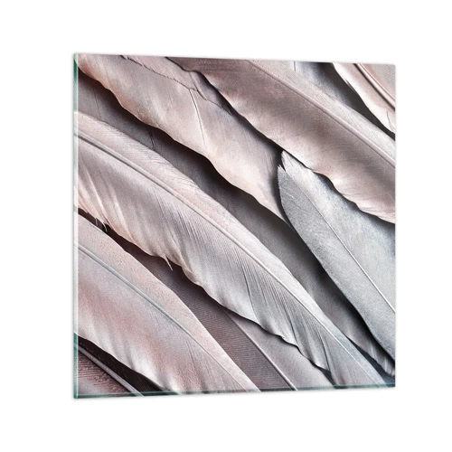 Schilderen op glas - In roze zilver - 50x50 cm