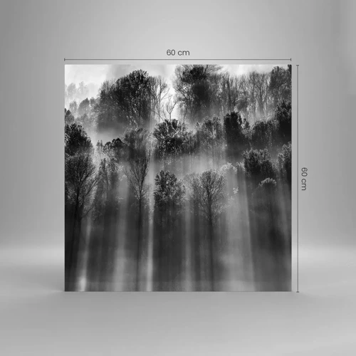 Schilderen op glas - In stromen van licht - 60x60 cm