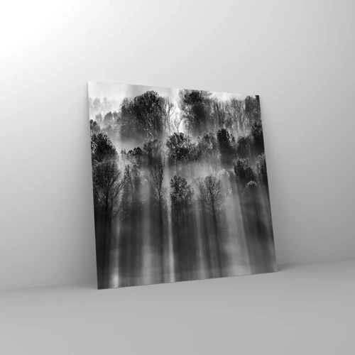Schilderen op glas - In stromen van licht - 60x60 cm