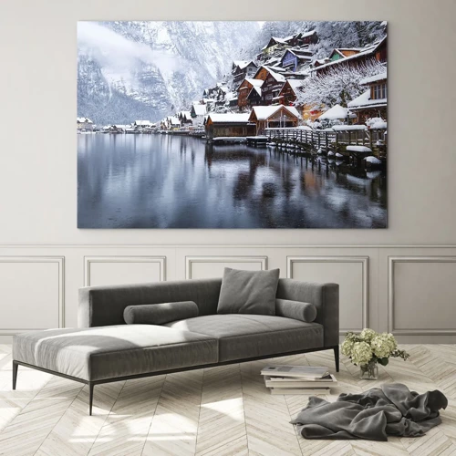 Schilderen op glas - In winterdecoratie - 70x50 cm