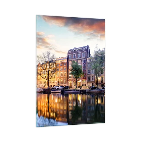 Schilderen op glas - Ingetogen en serene Nederlandse schoonheid - 80x120 cm
