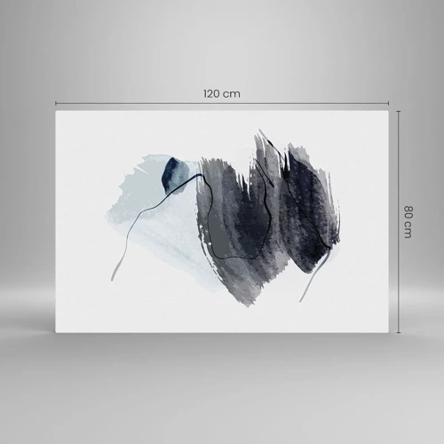 Schilderen op glas - Intensiteit en beweging - 120x80 cm