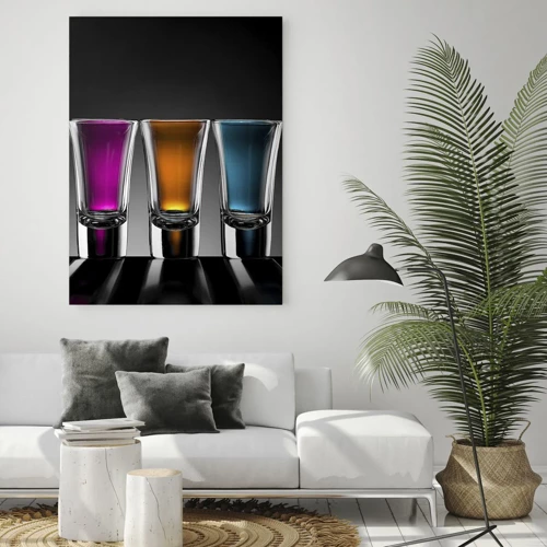 Schilderen op glas - Kleuren van vreugde - 50x70 cm