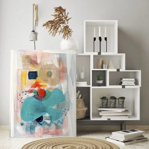Schilderen op glas - Kleurrijk spel - 50x70 cm