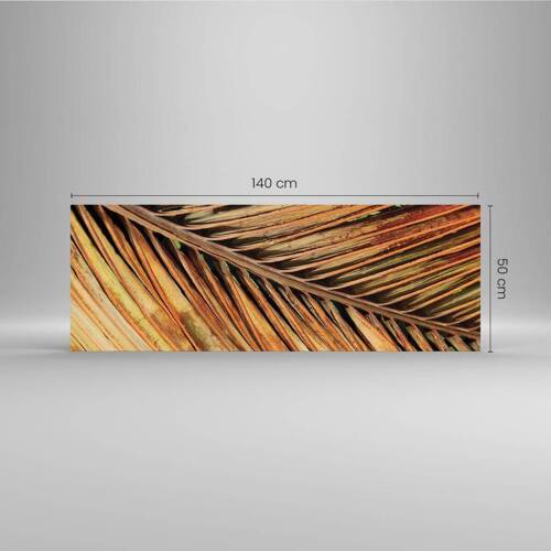 Schilderen op glas - Kokos goud - 140x50 cm