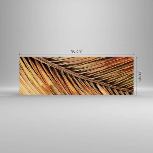 Schilderen op glas - Kokos goud - 90x30 cm
