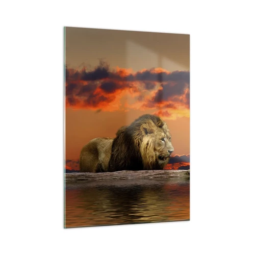 Schilderen op glas - Koning van de natuur - 50x70 cm
