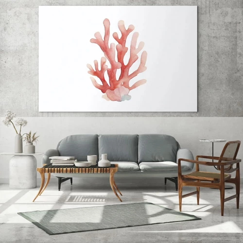 Schilderen op glas - Koraalkleurig koraal - 70x50 cm